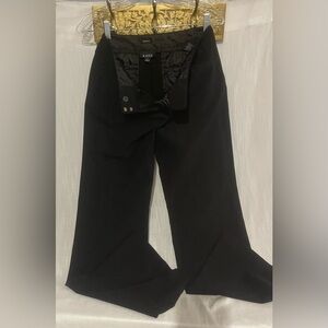 A. Byer Black Wide-Leg Dress Pants with Lined Waistband